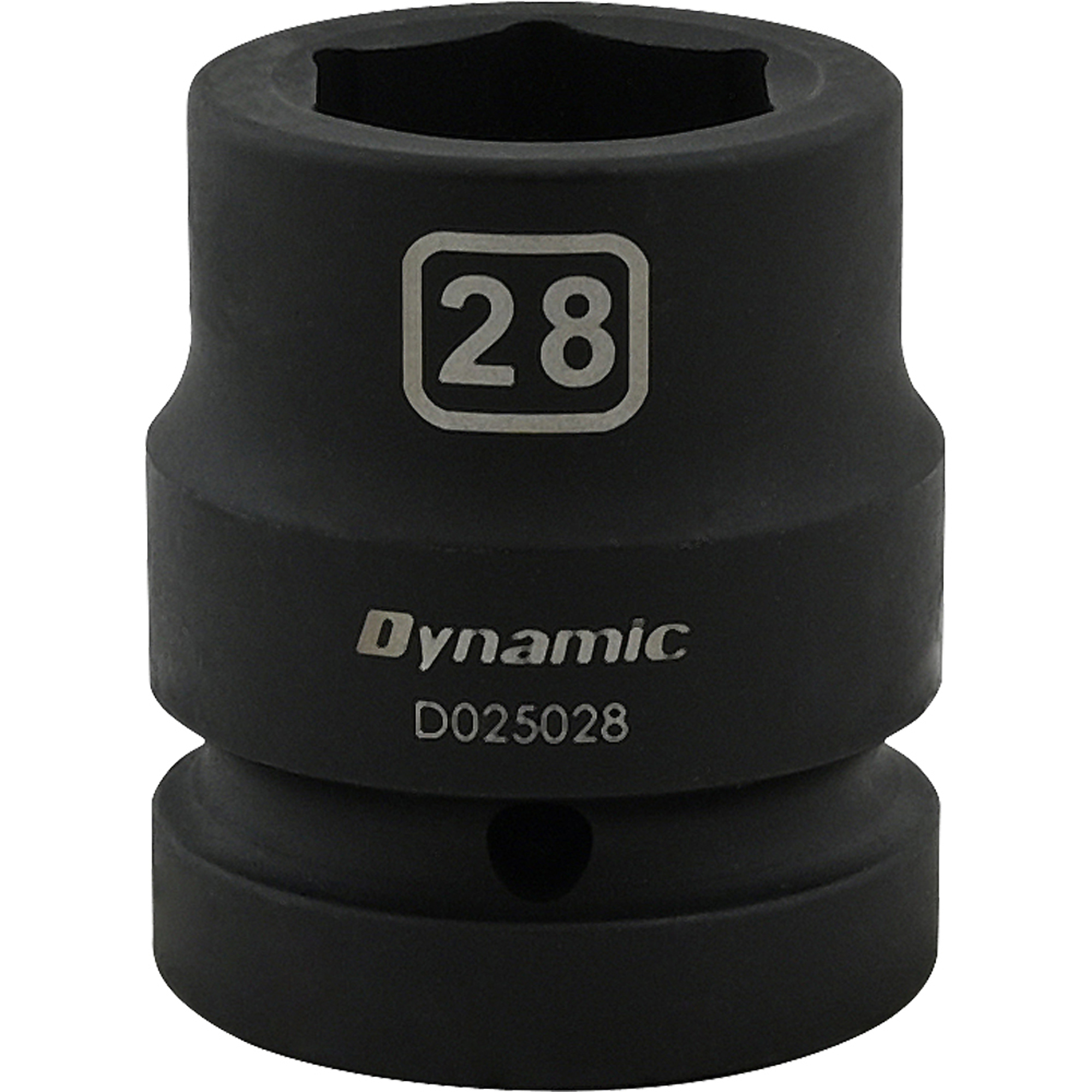 Dynamic Tools 28mm X 1" Drive, 6 Point Standard Length, Impact Socket
